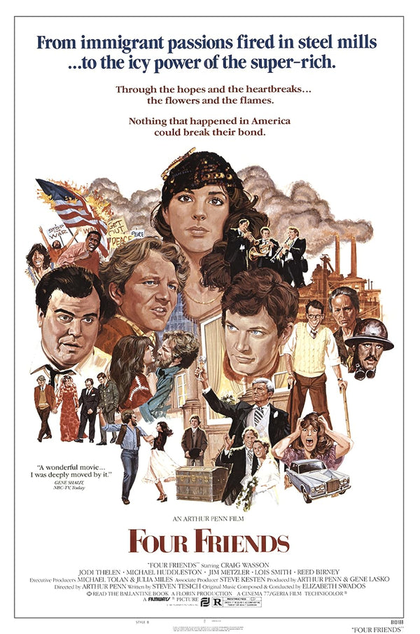 Four Friends (1981) – A Hilarious Drama of Friendship and Laughter Movie Poster | Film Wall Art Print