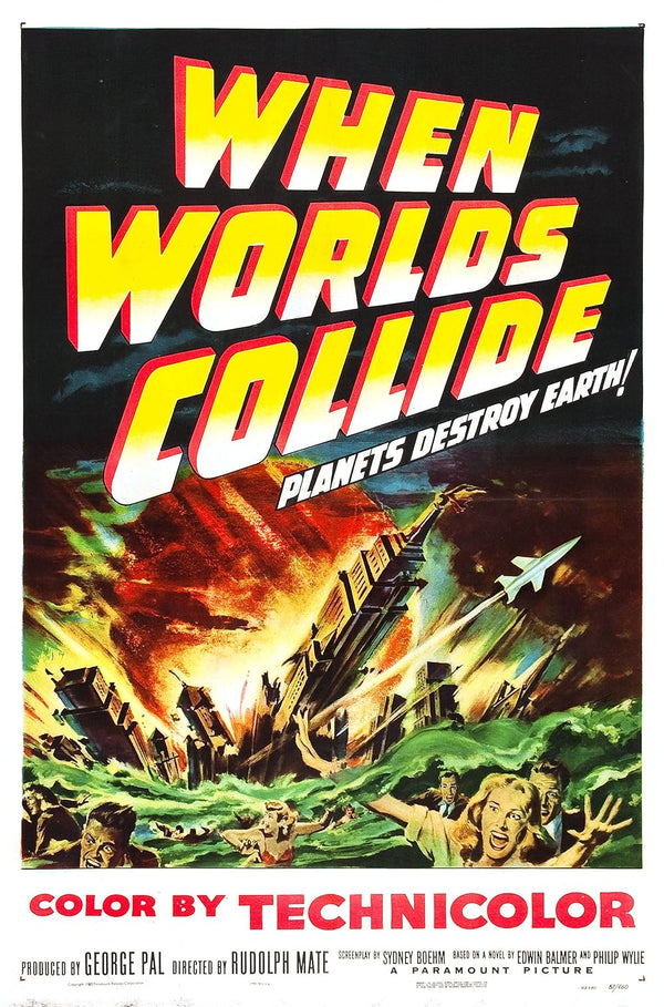 When Worlds Collide (1951) - Classic Sci-Fi Thriller Action Movie Poster Movie Poster | Film Wall Art Print