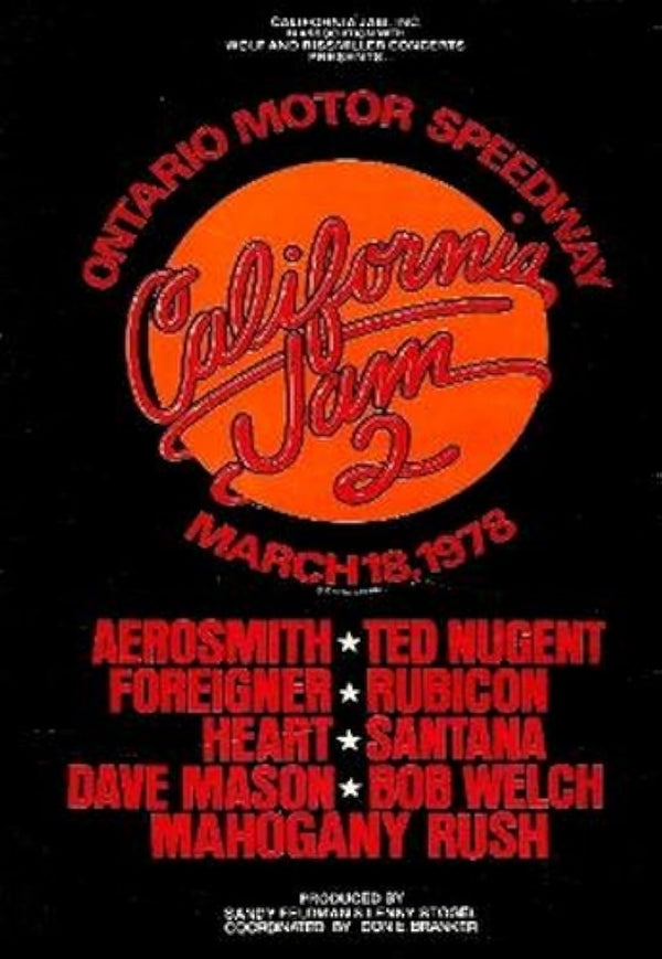 California Jam Movie Poster - Classic Rock Concert Film Movie Poster | Film Wall Art Print
