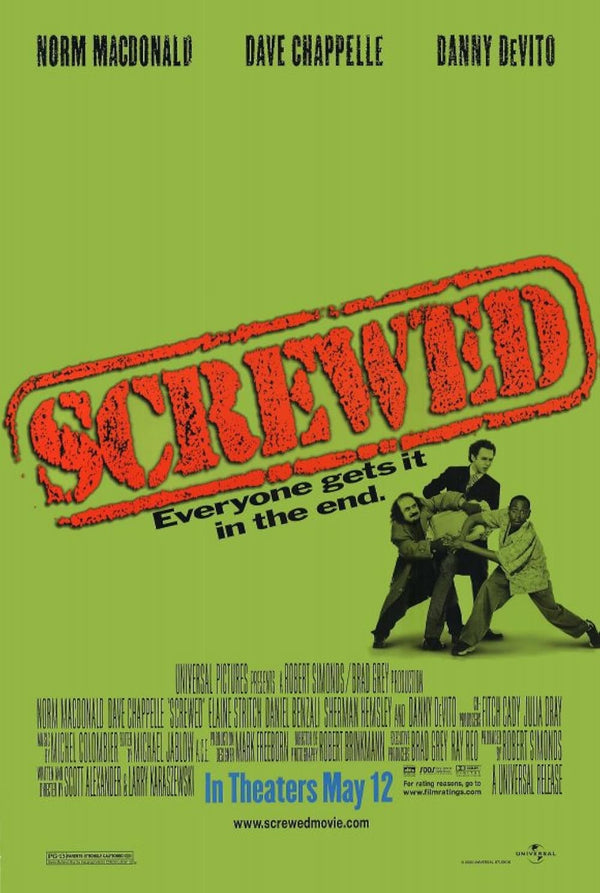 Screwed (2000) - Hilarious Crime Comedy Movie Poster Movie Poster | Film Wall Art Print