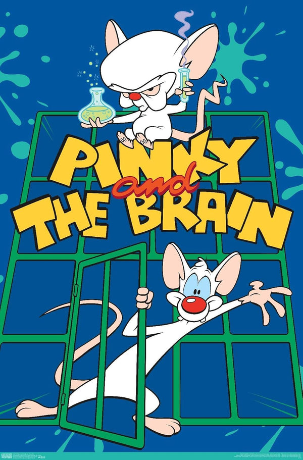 Pinky and the Brain: Animated Adventure Comedy Series [2023] Movie Poster | Film Wall Art Print
