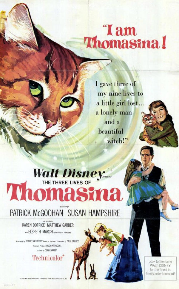 Three Lives of Thomasina (1963) - Drama Family Movie Poster Movie Poster | Film Wall Art Print