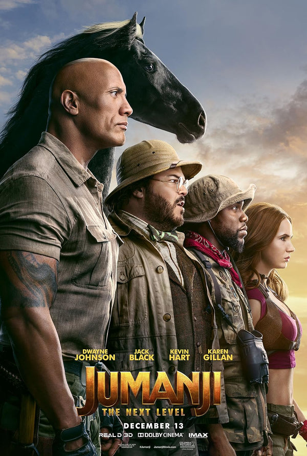 Jumanji: The Next Level 2019 Action Adventure Comedy Movie Poster Movie Poster | Film Wall Art Print