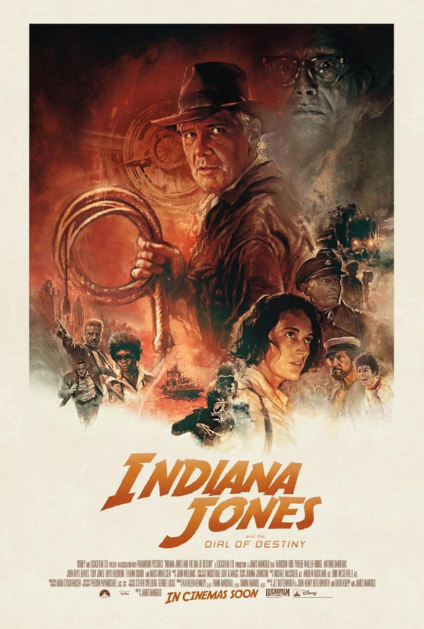 Indiana Jones Dial Destiny (2023) Action Adventure Sci-Fi Movie Poster Movie Poster | Film Wall Art Print