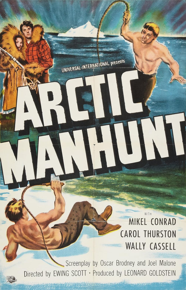 Arctic Manhunt (1949) - Classic Adventure Movie Poster Movie Poster | Film Wall Art Print