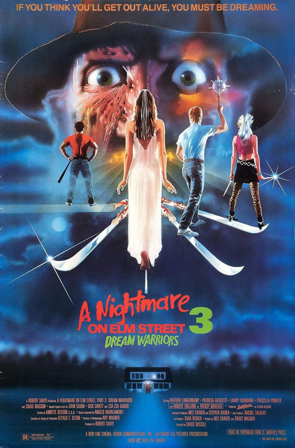 Nightmare on Elm Street 3: Dream Warriors Movie Poster Movie Poster | Film Wall Art Print