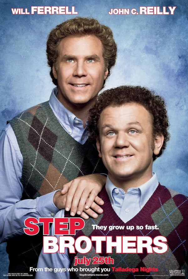 Step Brothers Movie Poster - Will Ferrell & John C. Reilly Comedy Movie Poster | Film Wall Art Print