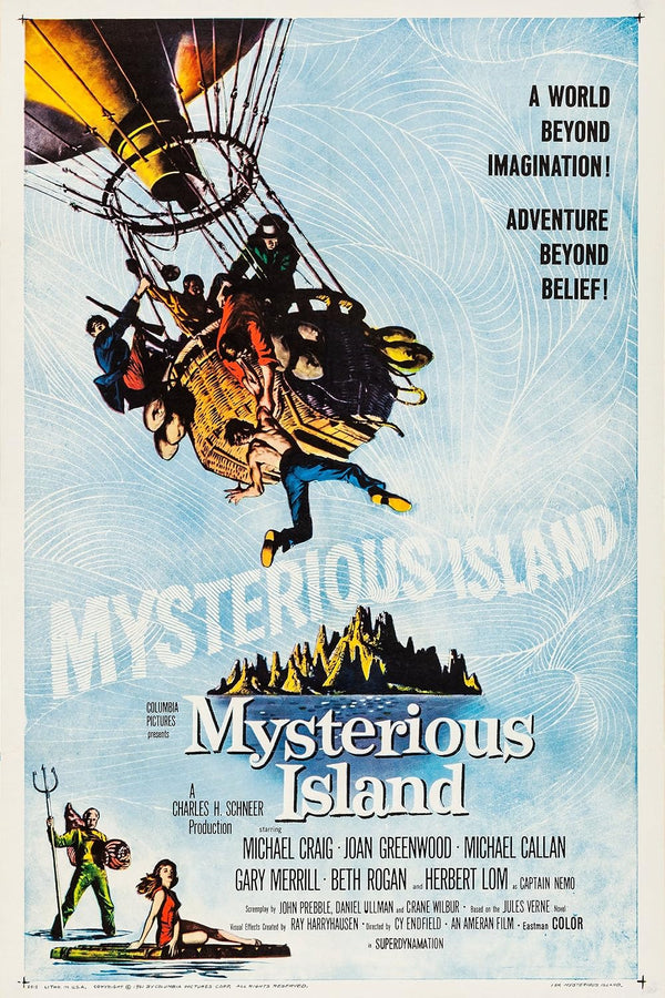 Mysterious Island (1961) – Adventure & Fantasy Movie Poster Movie Poster | Film Wall Art Print