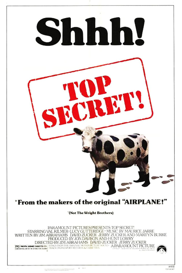 Top Secret! (1984) - Hilarious Comedy, Crime & Music Movie Movie Poster | Film Wall Art Print