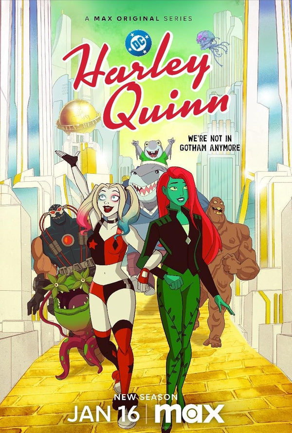 Harley Quinn TV Series Poster – Animated Action Adventure Movie Poster | Film Wall Art Print