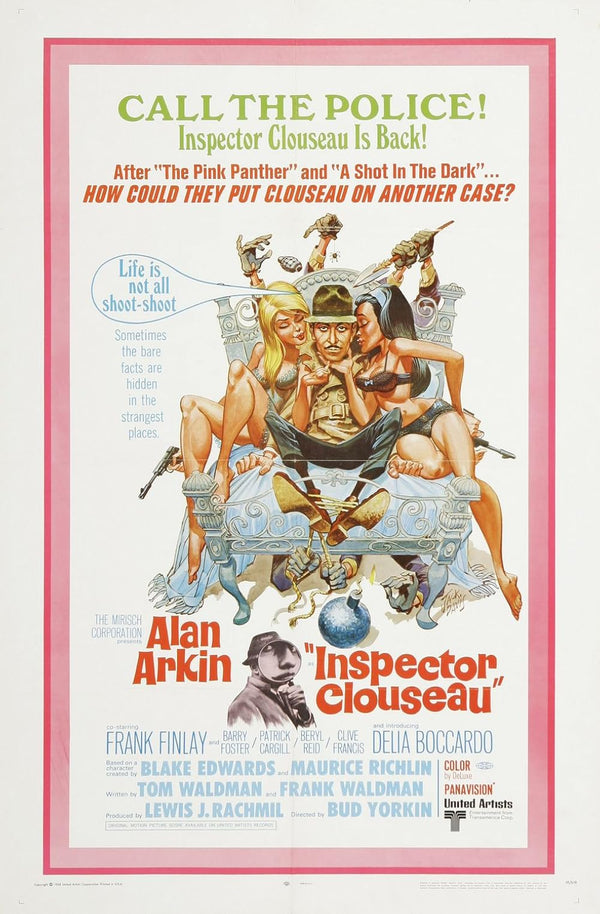 Inspector Clouseau (1968) - Hilarious Comedy Crime Mystery Movie Poster | Film Wall Art Print
