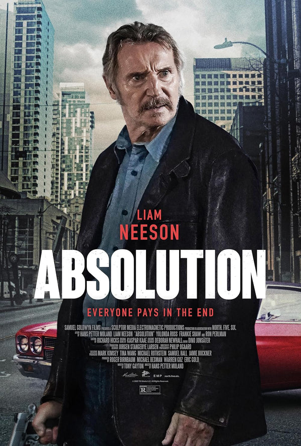 Absolution (2024) - Action Crime Drama Movie Poster Movie Poster | Film Wall Art Print