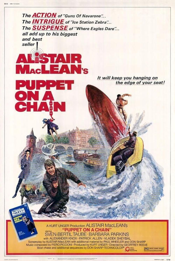Puppet on a Chain (1971) - Action Crime Thriller Movie Poster Movie Poster | Film Wall Art Print
