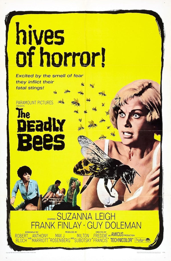 Deadly Bees (1966) - Chilling Drama, Horror, Mystery Movie Poster Movie Poster | Film Wall Art Print