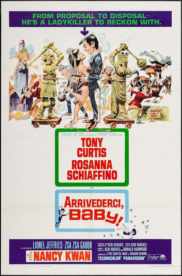 Arrivederci Baby (1966) - Hilarious Crime Comedy Classic Movie Poster | Film Wall Art Print