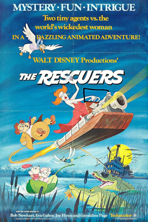 Rescuers (1977) - Animated Adventure Comedy Film Poster Movie Poster | Film Wall Art Print