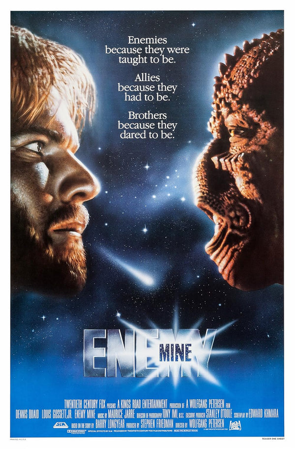 Enemy Mine (1985) - Action Adventure Drama Movie Poster Movie Poster | Film Wall Art Print