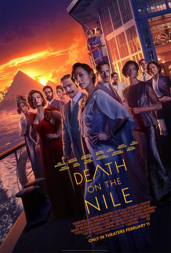 Death on the Nile (2022) – Crime, Drama, Mystery Movie Movie Poster | Film Wall Art Print
