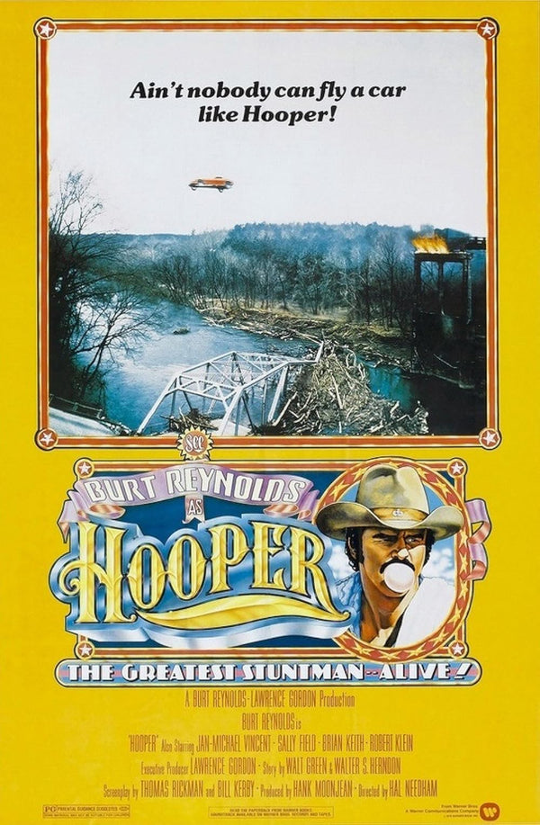 Hooper (1978) - Action Comedy Movie Poster | Classic Films Movie Poster | Film Wall Art Print