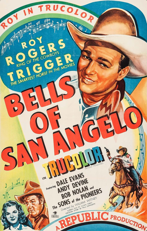 Bells of San Angelo (1947) - Classic Western Drama & Music Film Poster Movie Poster | Film Wall Art Print