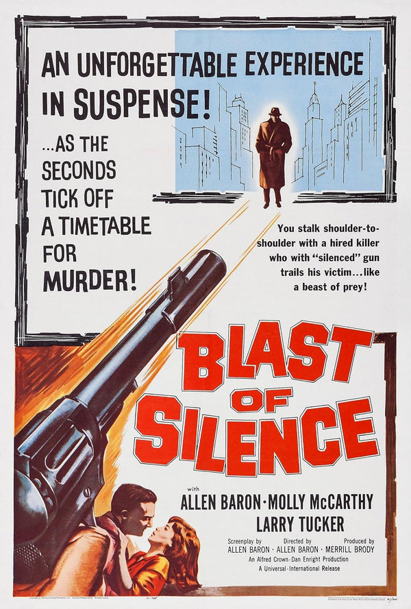 Blast of Silence (1961) – Crime Thriller Movie Poster Movie Poster | Film Wall Art Print