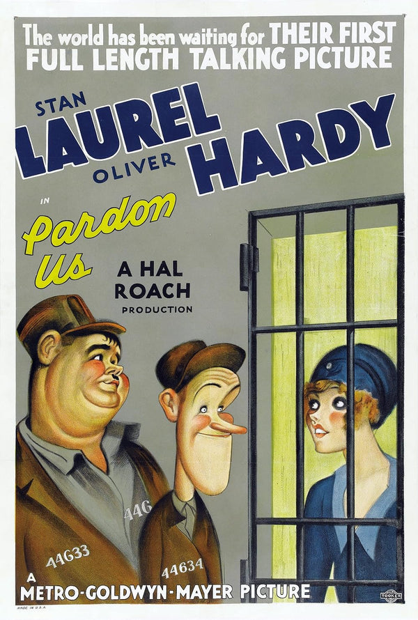 Pardon Us (1931) - Classic Comedy Movie Poster | Retro Films Movie Poster | Film Wall Art Print