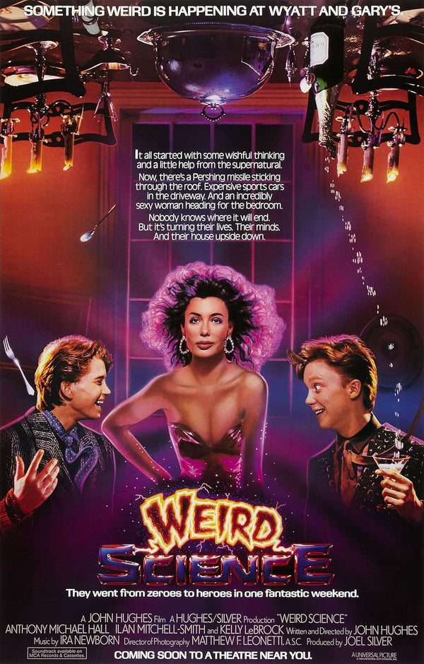 Weird Science Movie Poster - 1985 Sci-Fi Comedy Classic Movie Poster | Film Wall Art Print