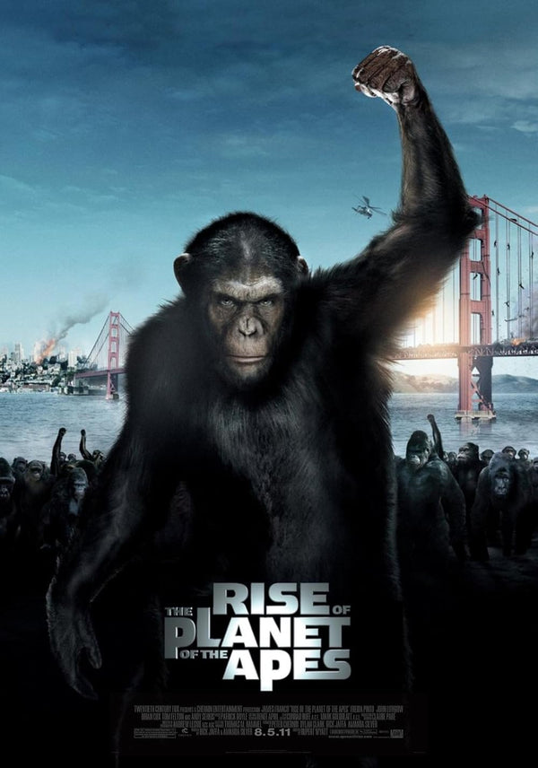 Rise of Planet of the Apes (2011) - Animation, Action, Drama Poster Movie Poster | Film Wall Art Print