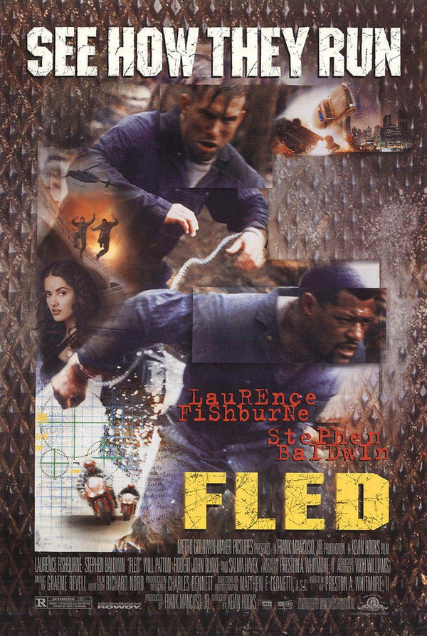 Fled (1996) Action-Adventure Comedy Movie | Watch Online Movie Poster | Film Wall Art Print