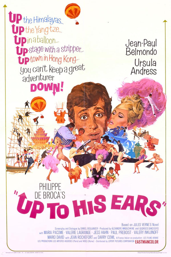 Up To His Ears (1965) Action Adventure Comedy Movie Movie Poster | Film Wall Art Print