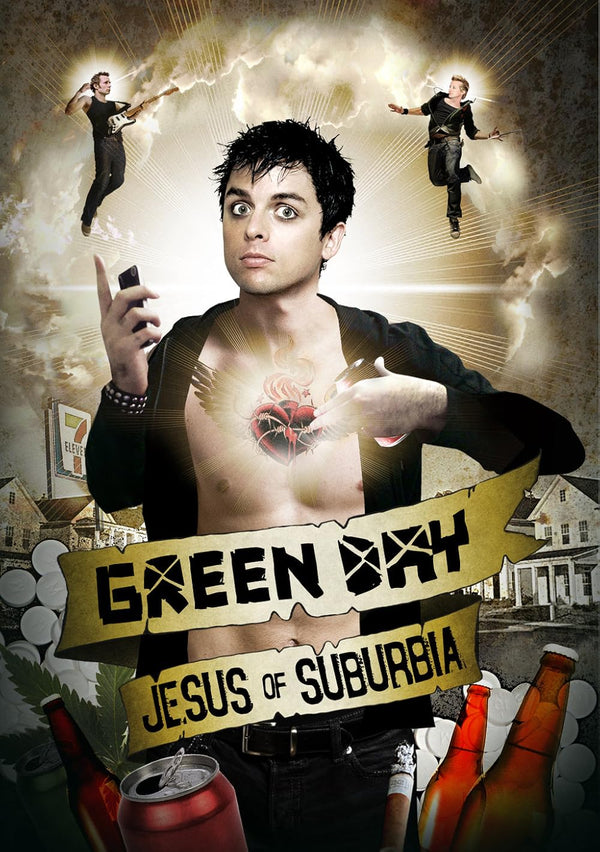 Green Day Music Video Poster - Official Band Artwork Movie Poster | Film Wall Art Print