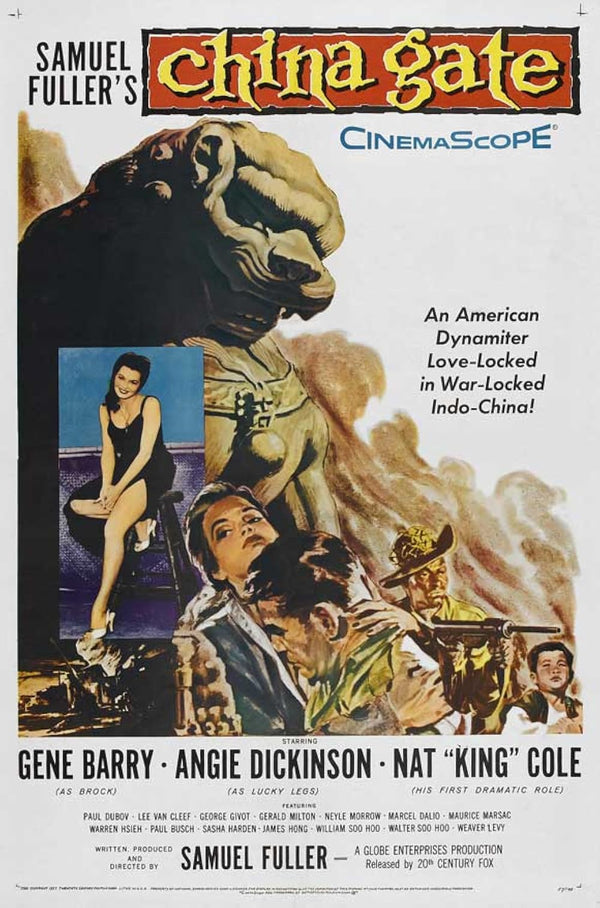 China Gate (1957) - Action, Drama, War Movie Poster Movie Poster | Film Wall Art Print