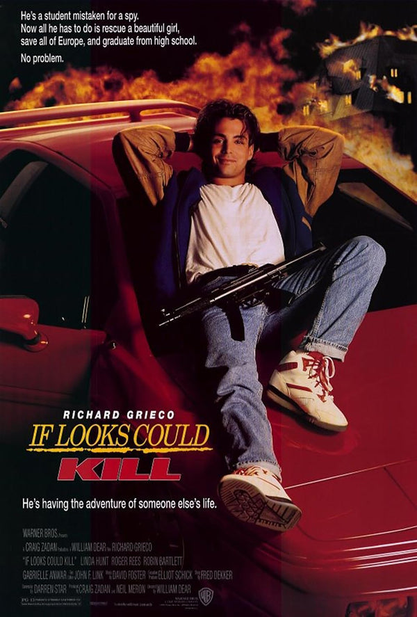 If Looks Could Kill (1991) Classic Action Comedy Poster Movie Poster | Film Wall Art Print