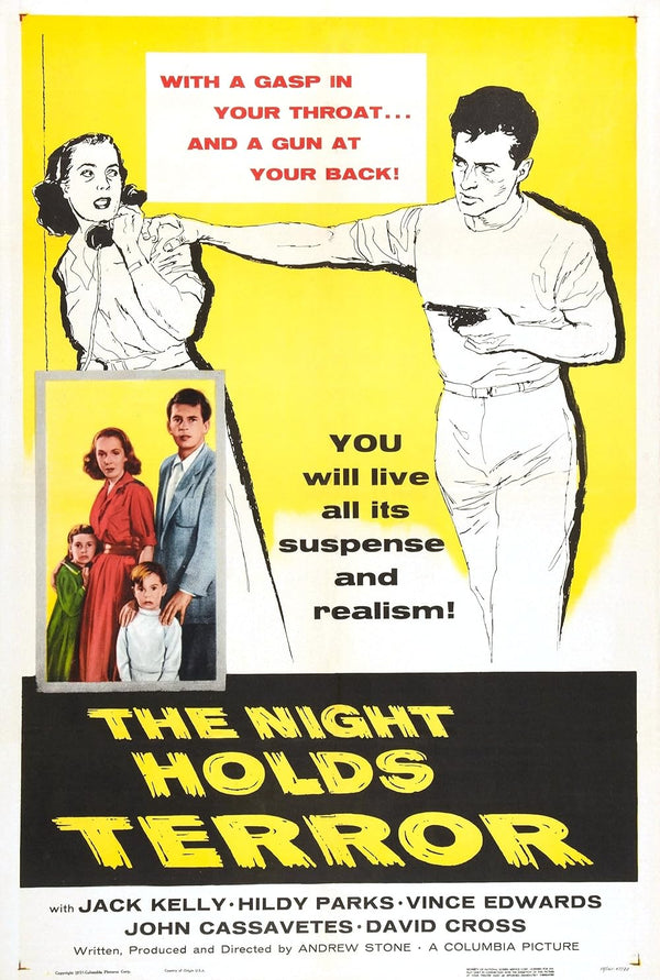 Night Holds Terror (1955) – Classic Crime Drama Film Noir Poster Movie Poster | Film Wall Art Print
