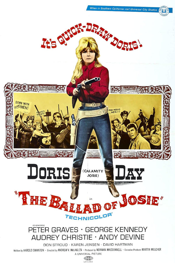 Ballad of Josie (1967) - A Hilarious Western Comedy Classic Movie Poster | Film Wall Art Print
