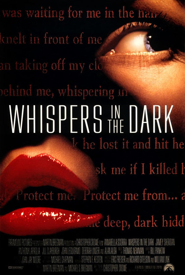 Whispers In The Dark (1992) - Gripping Drama, Mystery, Thriller Movie Poster Movie Poster | Film Wall Art Print