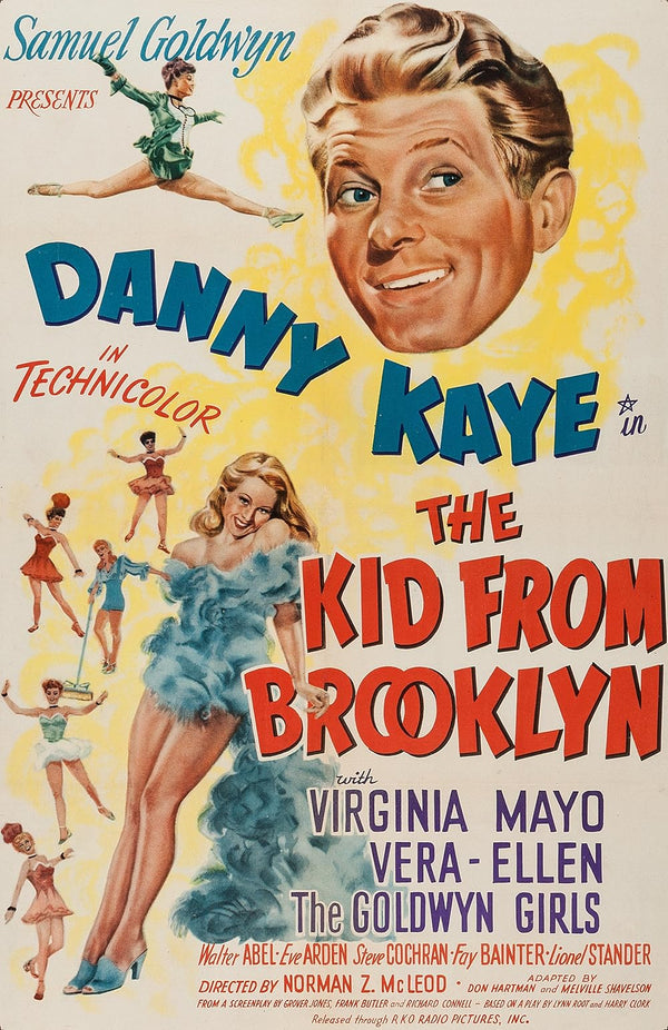 Kid from Brooklyn (1946) Comedy, Music, Sport Movie Movie Poster | Film Wall Art Print