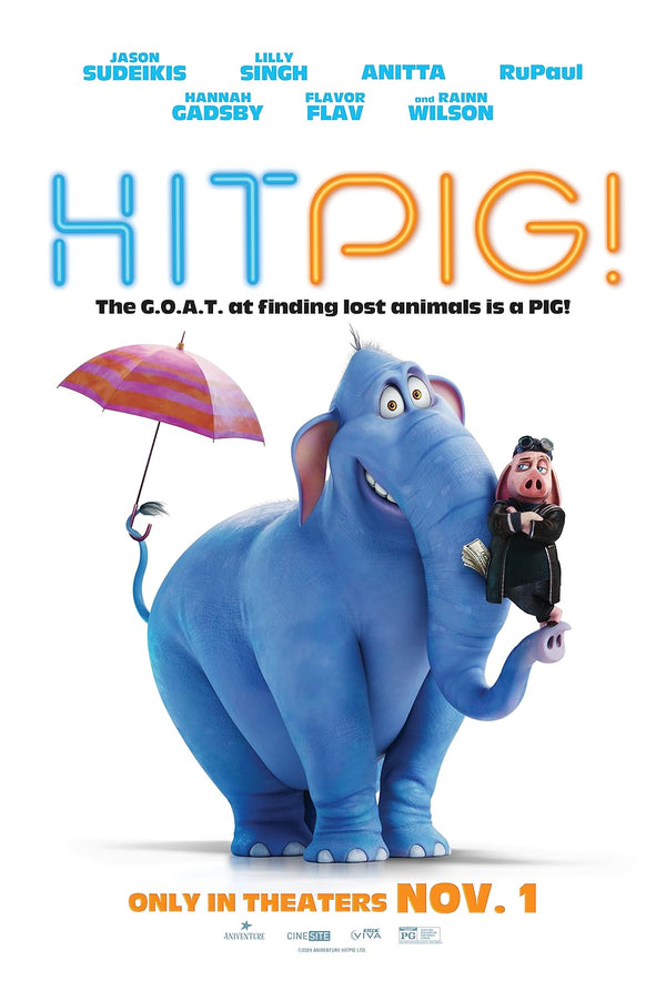 Hitpig (2024): Animated Action Adventure Poster Movie Poster | Film Wall Art Print