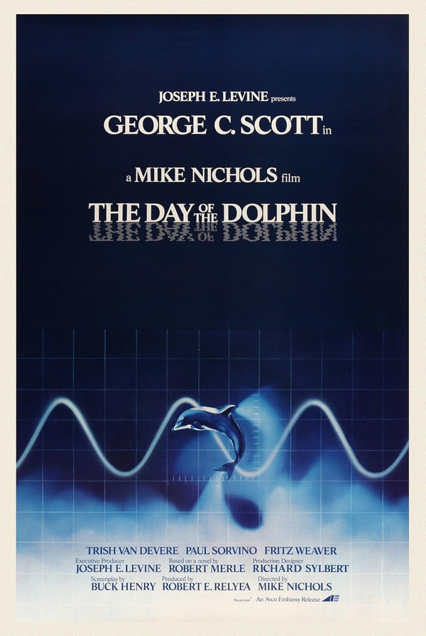 Day of the Dolphin Movie Poster - Classic Sci-Fi Film Art Movie Poster | Film Wall Art Print