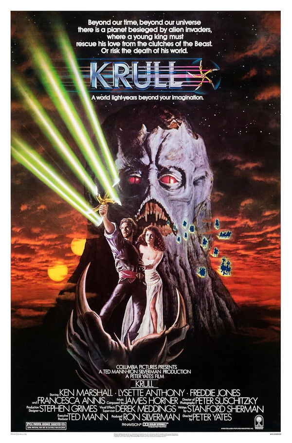 Krull (1983) - Action Adventure Fantasy Movie Poster Movie Poster | Film Wall Art Print