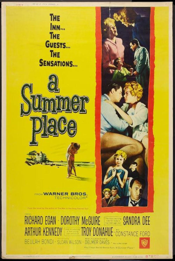 Summer Place (1959) - Classic Drama & Romance Poster Movie Poster | Film Wall Art Print