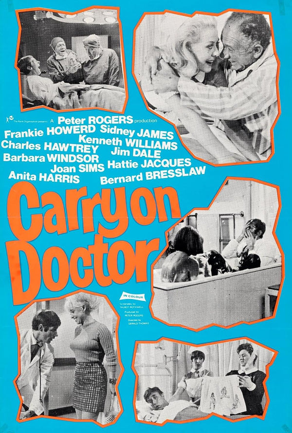 Carry On Doctor (1967) - Classic Comedy Movie Poster Movie Poster | Film Wall Art Print