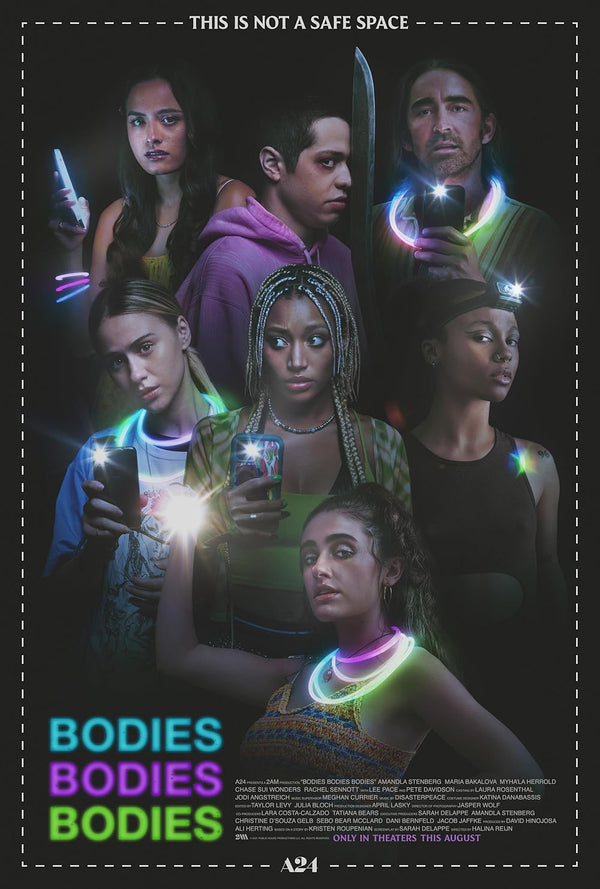 Bodies Bodies Bodies (2022) - Dark Comedy Horror Mystery Thriller Movie Poster | Film Wall Art Print
