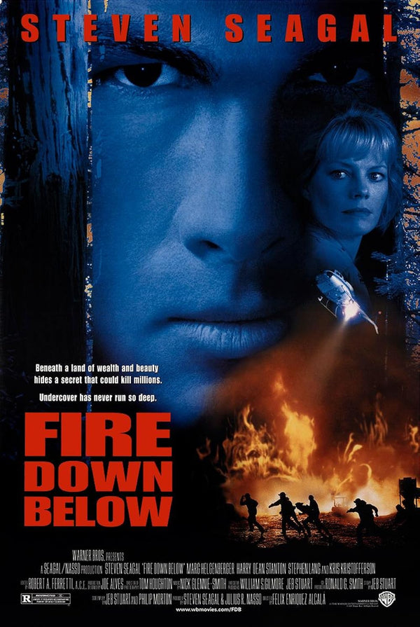 Fire Down Below (1997) - Action Thriller Movie Poster Movie Poster | Film Wall Art Print
