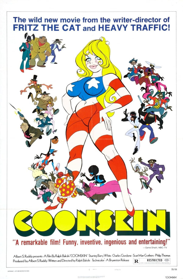 Coonskin (1974) – Animated Action Comedy Poster | Iconic 70s Film Movie Poster | Film Wall Art Print