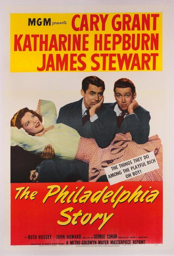 The Philadelphia Story Movie Poster - Classic Hollywood Film Art Movie Poster | Film Wall Art Print