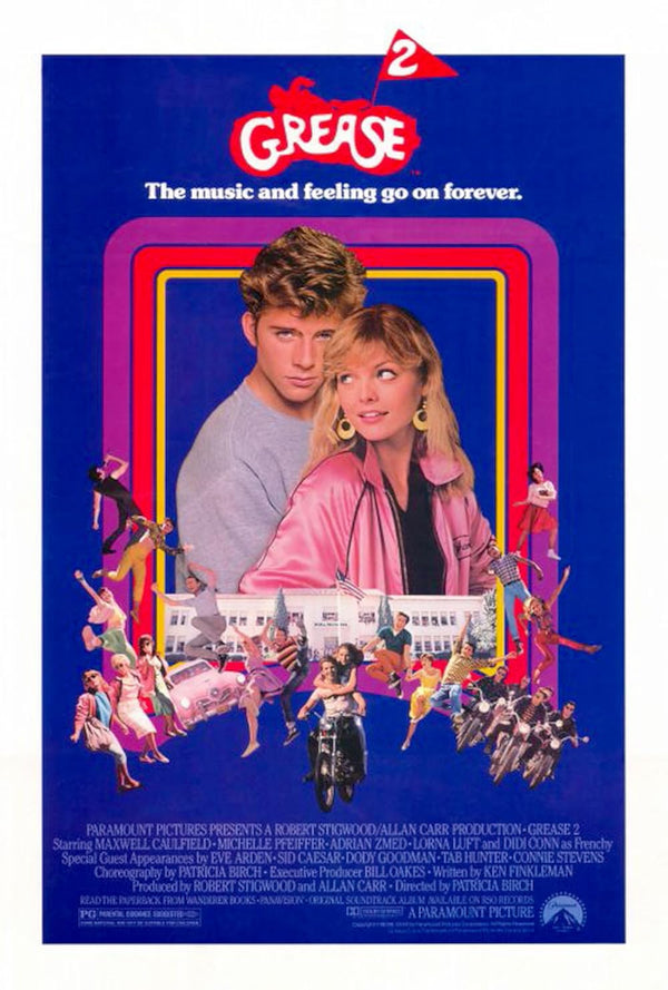 Grease 2 Movie Poster - 1982 Sequel with Maxwell Caulfield Movie Poster | Film Wall Art Print