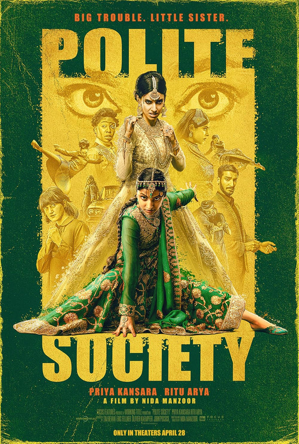 Polite Society (2023) - Action Comedy Movie Poster Movie Poster | Film Wall Art Print