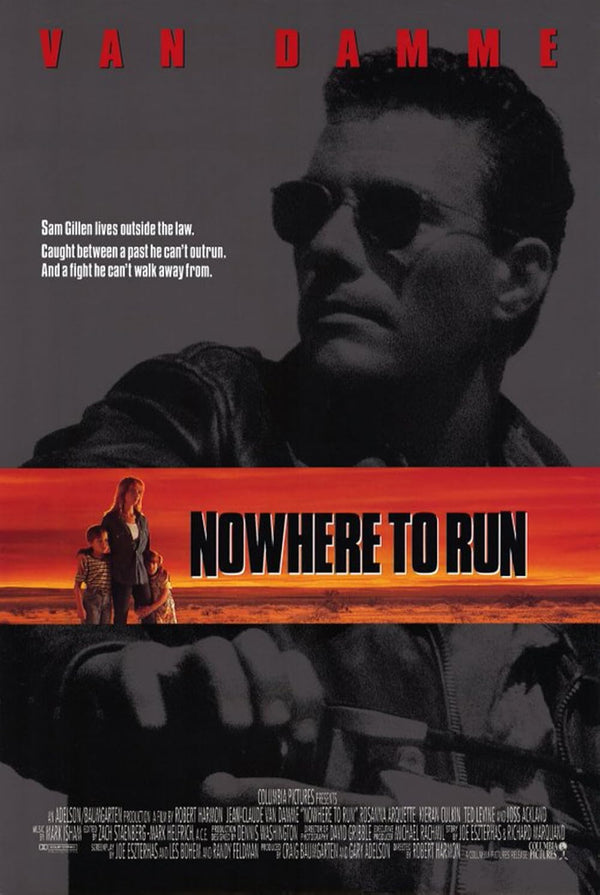Nowhere To Run Movie Poster | Jean-Claude Van Damme Action Film Movie Poster | Film Wall Art Print