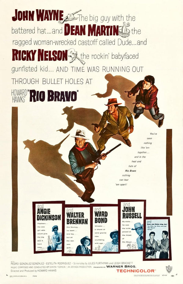 Rio Bravo (1959) Classic Western Movie Poster Movie Poster | Film Wall Art Print